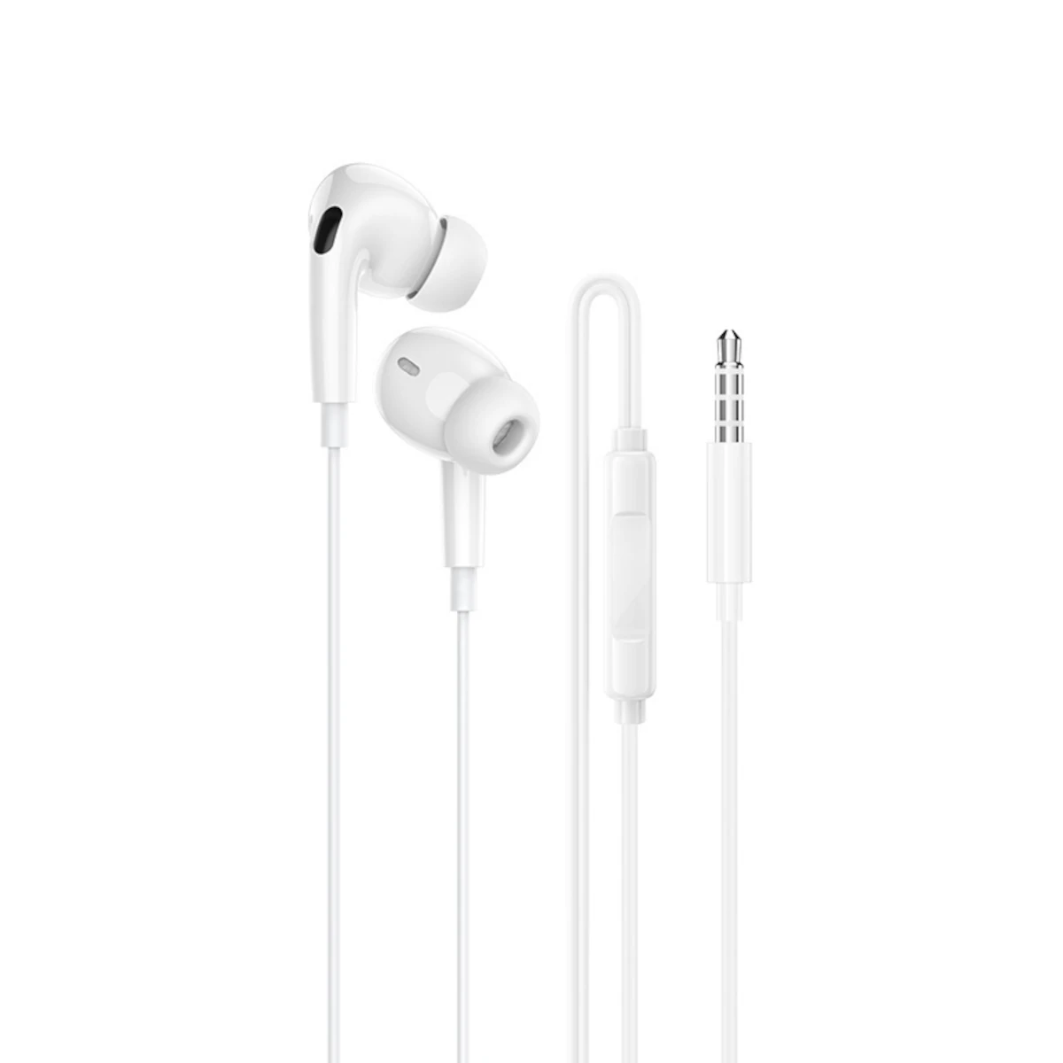 Borofone Ακουστικά με Καλώδιο Jack 3.5mm BM100 Pro White-0