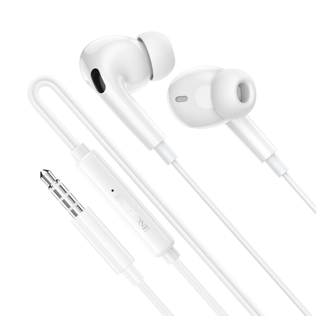 Borofone Ακουστικά με Καλώδιο Jack 3.5mm BM100 Pro White-1