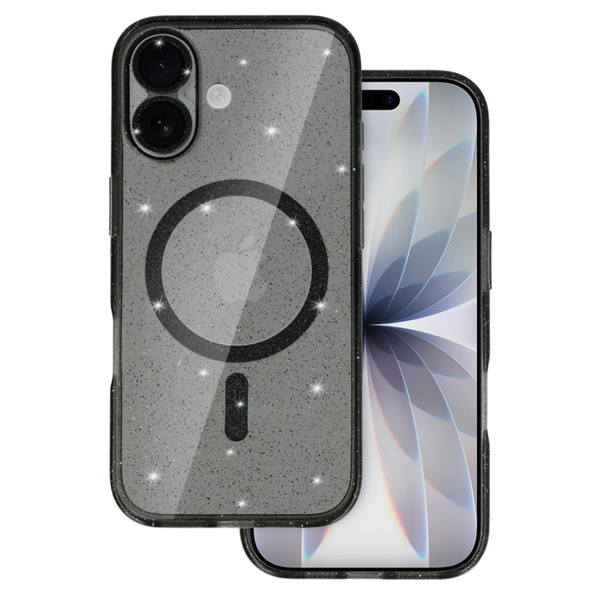 Glitter Magsafe Θήκη Camera Protect iPhone 17 black-0 Glitter Magsafe Θήκη Camera Protect iPhone 17 - Image 1