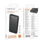 Borofone PowerBank 10.000mAh 2x USB BJ78 Clever Black
