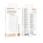 Borofone PowerBank 10.000mAh 2x USB, USB-C 22,5W BJ80 Clever White