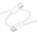 Borofone Καλώδιο USB-C to USB-C 1m 60W BX103 White - Image 4