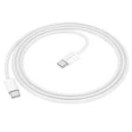 Borofone Καλώδιο USB-C to USB-C 1m 60W BX103 White - Image 2