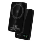 Blavec PowerBank Magsafe 5.000mAh Ultra Slim 3 in 1 USB-C 22,5W BJ-04 Black - Image 2