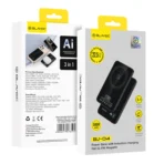Blavec PowerBank Magsafe 5.000mAh Ultra Slim 3 in 1 USB-C 22,5W BJ-04 Black - Image 3