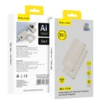 Blavec PowerBank Magsafe 5.000mAh Ultra Slim 3 in 1 USB-C 22,5W BJ-04 Gold - Image 3