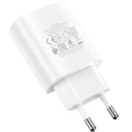 Borofone Φορτιστής USB με Καλώδιο USB-A to Micro USB 1m 2.1A BN1 White - Image 3