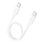 Hoco Καλώδιο USB-C to USB-C 0.25m 60W X96 White - Image 2