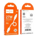 Hoco Καλώδιο USB to USB-C 0.25m 27W X96 White