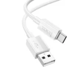Hoco Καλώδιο USB to USB-C 1m 3A X107 Favor White - Image 2