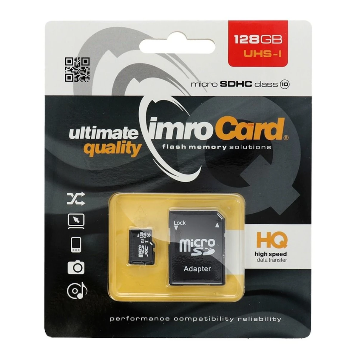 Imro MicroSD Card Class10 UHS1 128GB 0 Imro MicroSD Card Class10 UHS1 128GB - Image 1