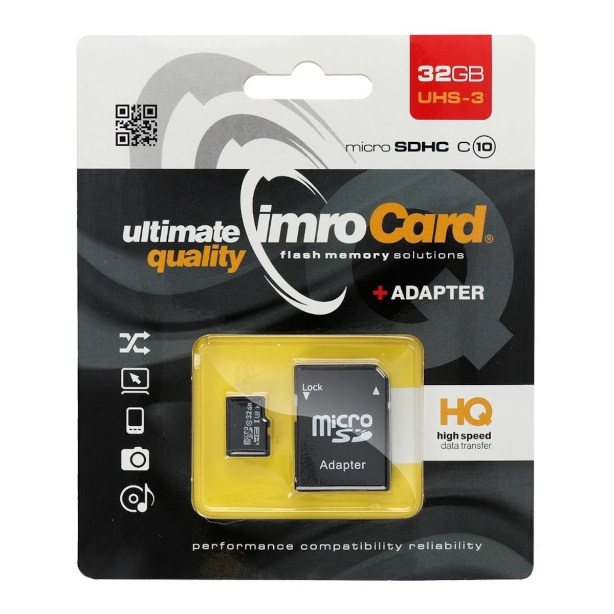 Imro MicroSD Card Class10 UHS3 32GB 0 Imro MicroSD Card Class10 UHS3 32GB - Image 1