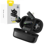 Blavec Lavalier 2x Ασύρματα Μικρόφωνα Kινητού USB-C, Lightning MK-02 ClipGo Compo Black