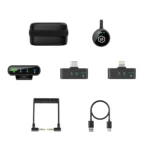 Blavec Lavalier 2x Ασύρματα Μικρόφωνα Kινητού USB-C, Lightning MK-02 ClipGo Compo Black - Image 3