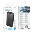 Borofone PowerBank 20.000mAh 2xUSB/USB-C 22,5W BJ80A Clever Black