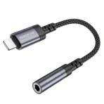 Borofone Καλώδιο Ηχου Lightning to Jack 3.5mm Female BV24 Grey - Image 5