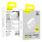 Blavec Φορτιστής USB-C Gan4 65W BC-8 White