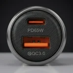 Blavec Φορτιστής Αυτοκινήτου USB/USB-C με Καλώδιο USB-C to USB-C 83W Nitro BS-05B-C Black - Image 5