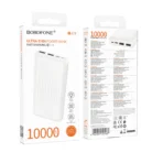 Borofone PowerBank 10.000mAh 2x USB BJ78 Clever White