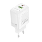 Borofone Φορτιστής USB/USB-C 30W BN29 Fuente White - Image 2