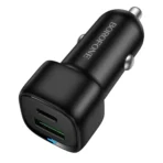 Borofone Φορτιστής Αυτοκινήτου USB/USB-C 38W BZ34B Cloud Black - Image 2