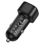 Borofone Φορτιστής Αυτοκινήτου USB/USB-C 38W BZ34B Cloud Black - Image 4
