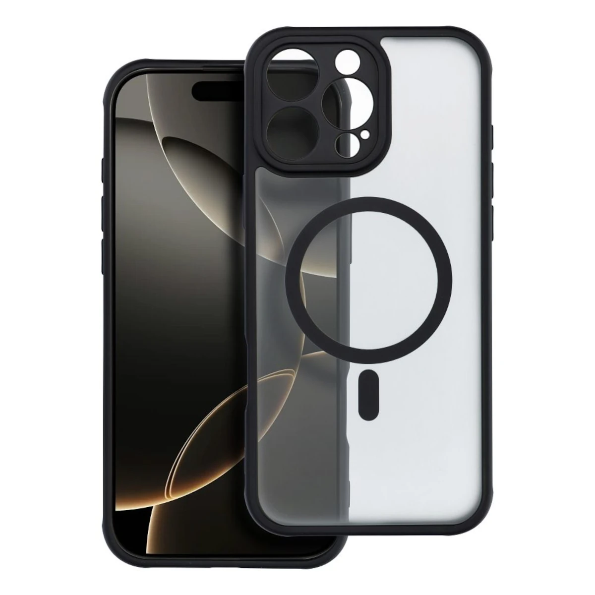 Full Matte Mag Cover Θήκη iPhone 16 Pro Max Black 0 Full Matte Mag Cover Θήκη iPhone 16 Pro Max - Image 1