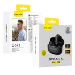 Blavec Bluetooth Ακουστικά Speak AI with live Translation BW-08 Black