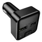 Borofone FM Transmitter/Φορτιστής Αυτοκινήτου,Bluetooth 2x USB Selecto BC63 Black - Image 3