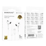 Borofone Ακουστικά με Καλώδιο USB-C BM100 Max White