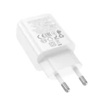 Hoco Φορτιστής USB/USB-C 20W N61 Gentle White - Image 2