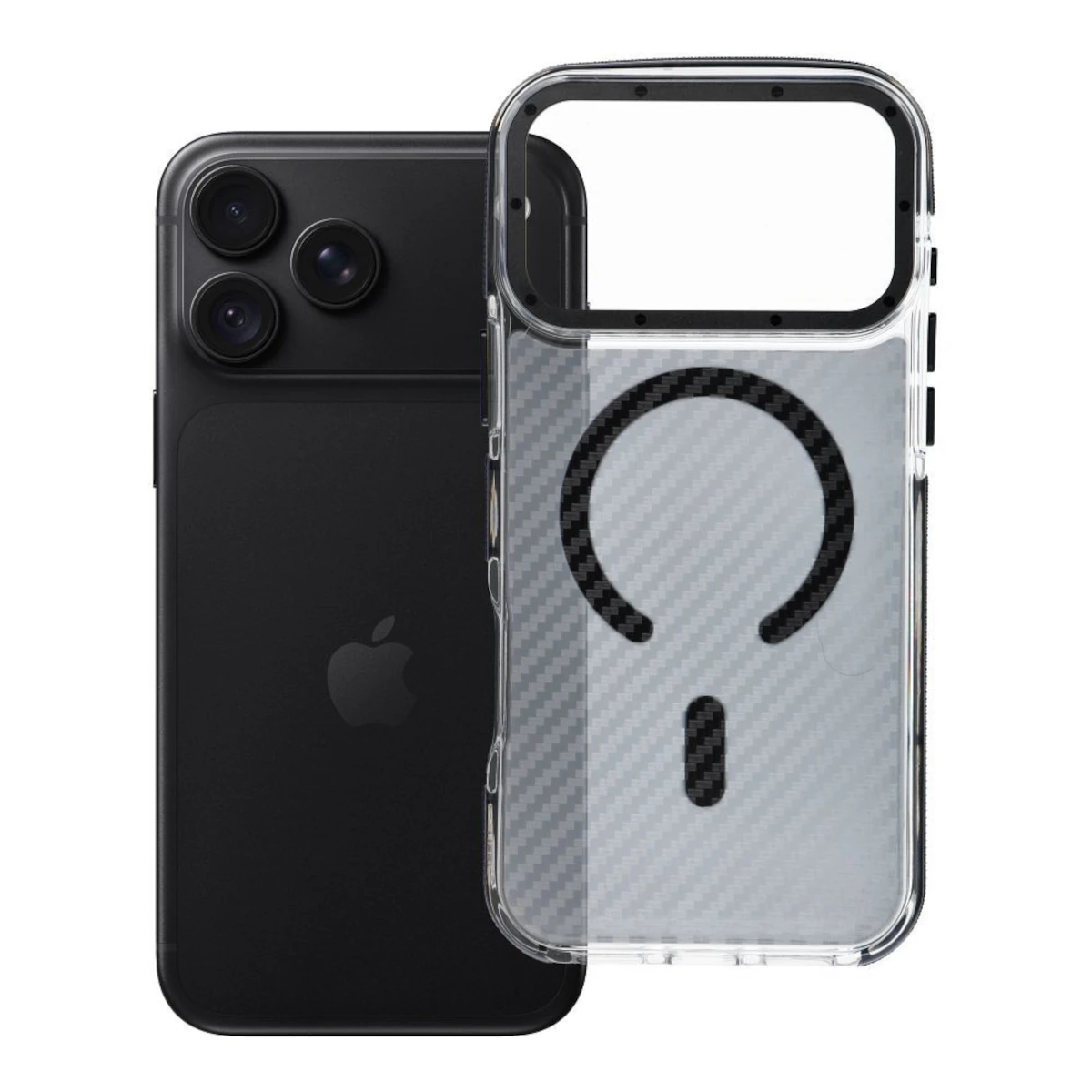 Magsafe Fiber Θήκη iPhone 17 Pro Max,18 Pro Max black 0 Magsafe Fiber Θήκη iPhone 17/18 Pro Max - Image 1